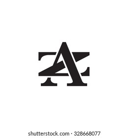 letter Z and A monogram logo