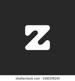 Letter Z monogram logo, creative sleek shape design element, stylish emblem