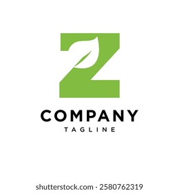 Letter Z Nature Leaf Logo Icon Vector