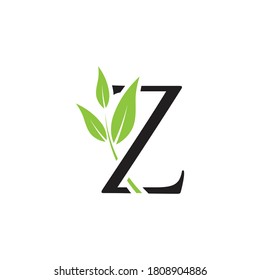 Letter Z Nature Logo Design Simple Stock Vector (Royalty Free ...