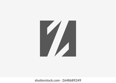 letter Z negative space logo 