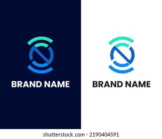 letter z with net sign logo design template