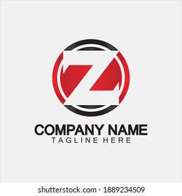 Letter Z number 2 logo icon vector illustration design template 
