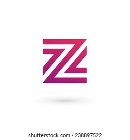 Letter Z number 2 logo icon design template elements