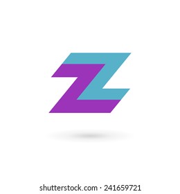 Letter Z number 2 logo icon design template elements