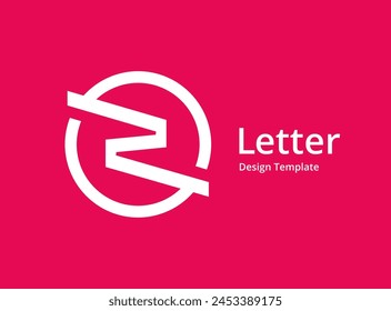 Letter Z or number 2 logo icon design template elements