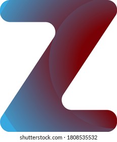 The letter Z on isolated background