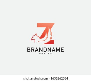 Letter Z With Phoenix Vector Royalty Logo Design Inspirations