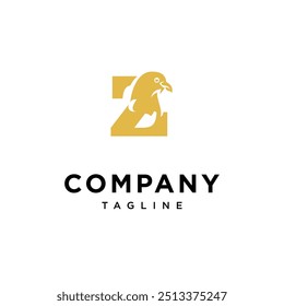 Letter Z Pigeon Logo Icon Vector