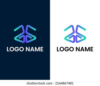 letter z with play logo design template