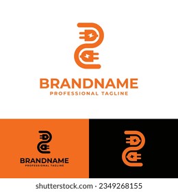 Logotipo de enchufe de letra Z, adecuado para cualquier negocio relacionado con Plug with Z inicial.
