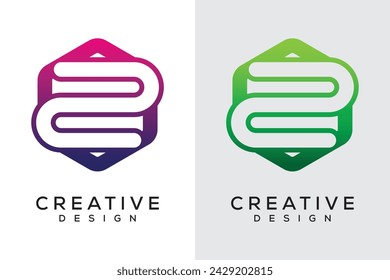 
Letra Z Diseño de logotipo de polígono.