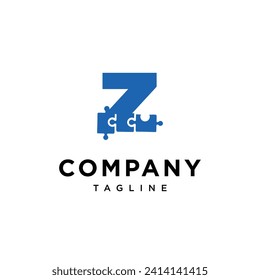 Letter Z puzzle logo icon vector template.eps