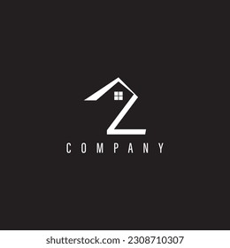 Letter Z and Real Estate logo design