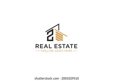 Letter Z for Real Estate Remodeling Logo. Construction Architecture Building Logo Design Template.