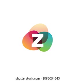 letter z retro vector logo template