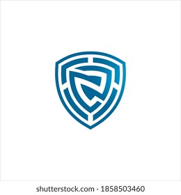 Tecnología de logotipo de seguridad Carta Z para su empresa, logotipo de protección para datos de seguridad