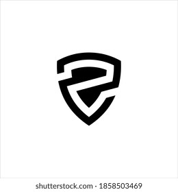 Tecnología de logotipo de seguridad Carta Z para su empresa, logotipo de protección para datos de seguridad
