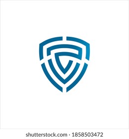 Letter Z security logo technology for your company, shield logo for security data