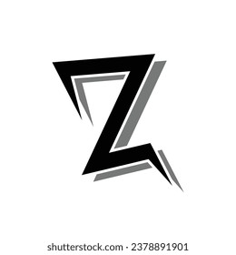 letter z sharp logo template, letter z sharp vector elements, letter z sharp logo icon