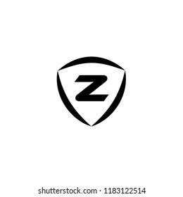 Letter Z shield logo design