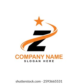 Letter Z for Shopping Logo template, ecommerce icon. Alphabet Z bag design concept vector logo