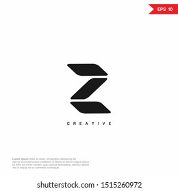 letter Z simple abstract logo and icon. vector design template