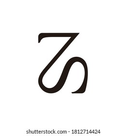 letter z simple curves design logo vector