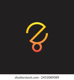 letter Z simple light bulb logo symbol vector