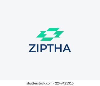 Logotipo de monograma simple de la letra Z