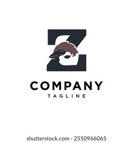 Letter Z Sparrow Logo Icon Vector