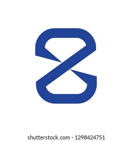 letter z square geometric design logo vector