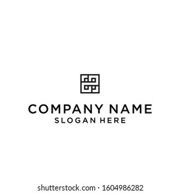 letter z square logo design vector illustration template