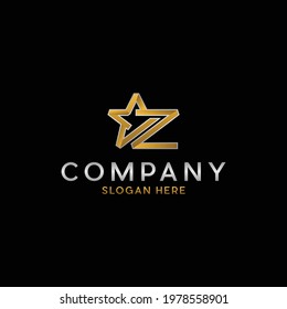 Letter Z Star Elegant Logo Design