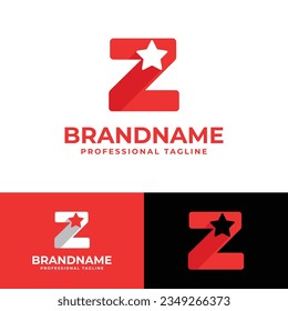 Letter Z Star Logo, suitable for business related to Star with Z initial.
