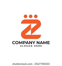 letter "Z" with stylized elements resembling human figures, symbolizing teamwork, collaboration, and community, energy and enthusiasm, for business on social impact, education, or community engagement