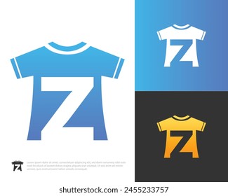 letter Z t shirt logo design vector template