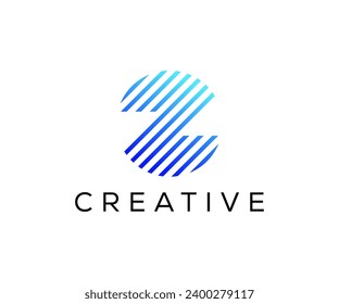 Letter Z technology logo design vector