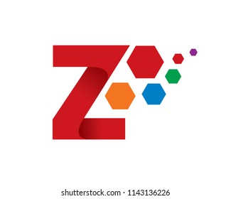 Letter Z Template Design Vector Emblem Stock Vector (royalty Free 