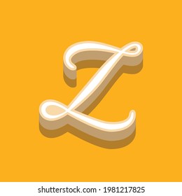 letter Z text effect design vector, Can be used for Logo.