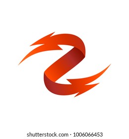 Letter Z Thunder Logo