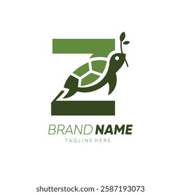 Letter Z Turtle Logo Design Vector Icon Graphic Emblem Symbol Image Illustration