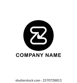 Letter Z Unique Minimal Concept Logo | Multicolor Z Letter Typography Symbol