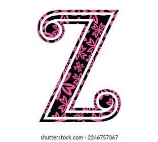 Letter Z, Valentine Alphabet Monogram
Sublimation vector design file, for mug, t-shirt, vase, pillow case. etc