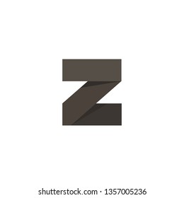 Letter Z vector line logo design. Creative minimalism logotype icon symbol.