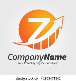 Plantilla para el logotipo del vector de la letra Z, logotipo de la letra colorida Z, logotipo de la empresa financiera, icono de la plantilla de diseño de los asesores del Instituto Financiero