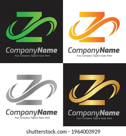 Letter Z vector logo template, Colorful Letter Z logo, Financial Company Logo, Financial Institute Advisors Logo Design Template Vector Icon