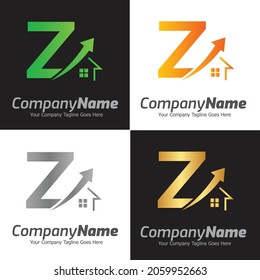 Letter Z vector logo template, Colorful Letter Z logo, Real Estate, Building and Construction Logo Design Template Vector Icon