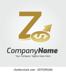 Plantilla para el logotipo del vector de la letra Z, logotipo de la letra colorida Z, logotipo de la empresa financiera, icono de la plantilla de diseño de los asesores del Instituto Financiero