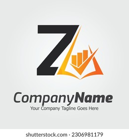 Letter Z vector logo template, Colorful Letter Z logo, Financial Company Logo, Financial Institute Advisors Logo Design Template Vector Icon